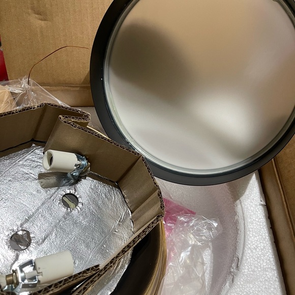 NIB Restoration Hardware Turner Flushmount Ceiling Light 12-Inch Antique Bronze - Picture 6 of 9